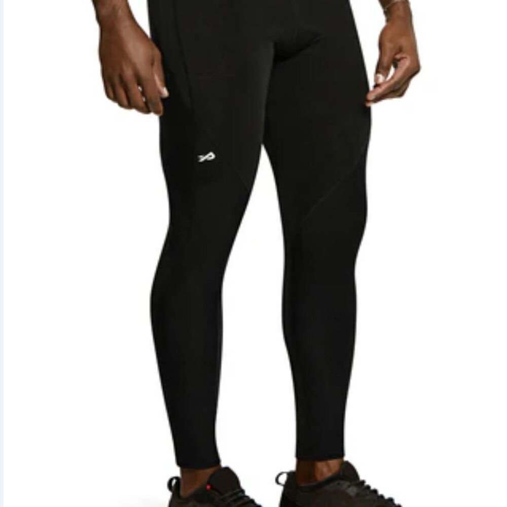 Physiclo Men's Compression Tights Black Large Athletic Workout Leggings